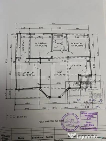 Casă cu 3 camere cu Teren 500 Mp în Central