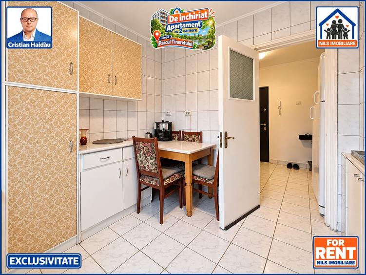 Apartament cu 2 camere semidecomandat în Tineretului