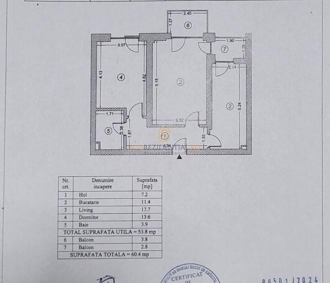 Apartament cu 2 camere decomandat, mobilat în Metalurgiei