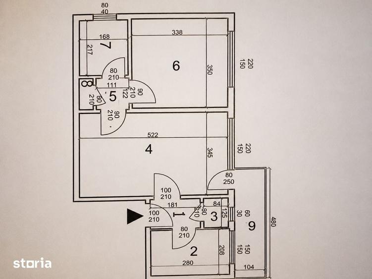 Apartament cu 2 camere în Pajura