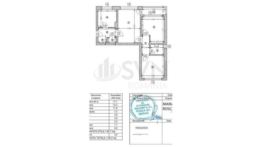 REA1029545 Apartament 3 camere I Partial Mobilat I Obor I birouri sau rezidentia - 16
