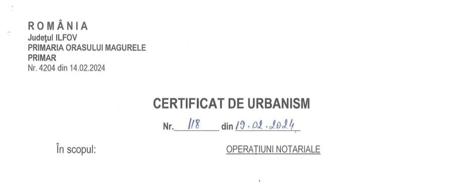 Teren Construcții intravilan de 620 mp, în Sud