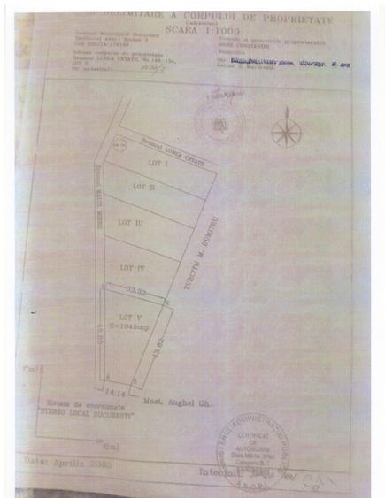 Teren Construcții intravilan de 1045 mp, în Splaiul Unirii