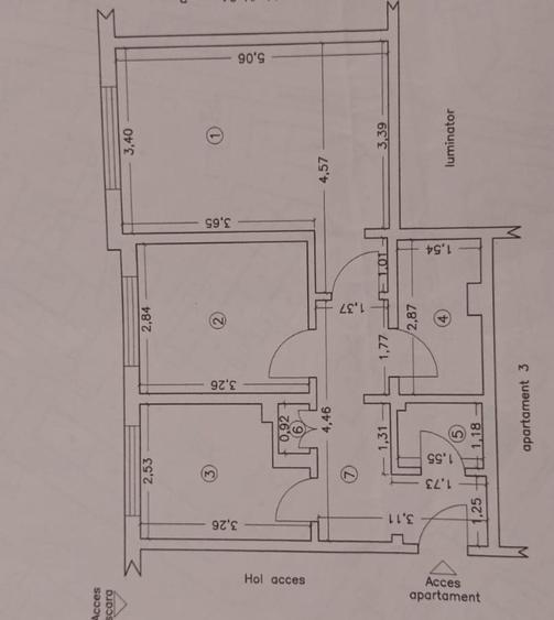 Apartament cu 2 camere decomandat în Central