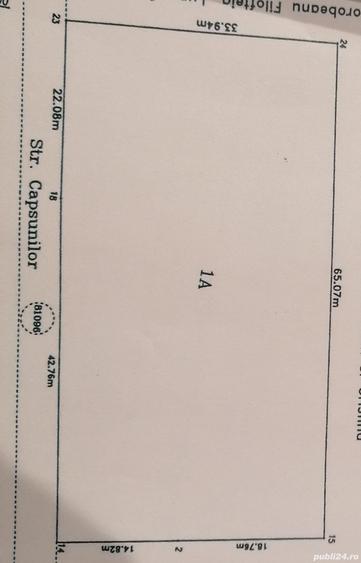 Teren de 2200 mp, în Domnești