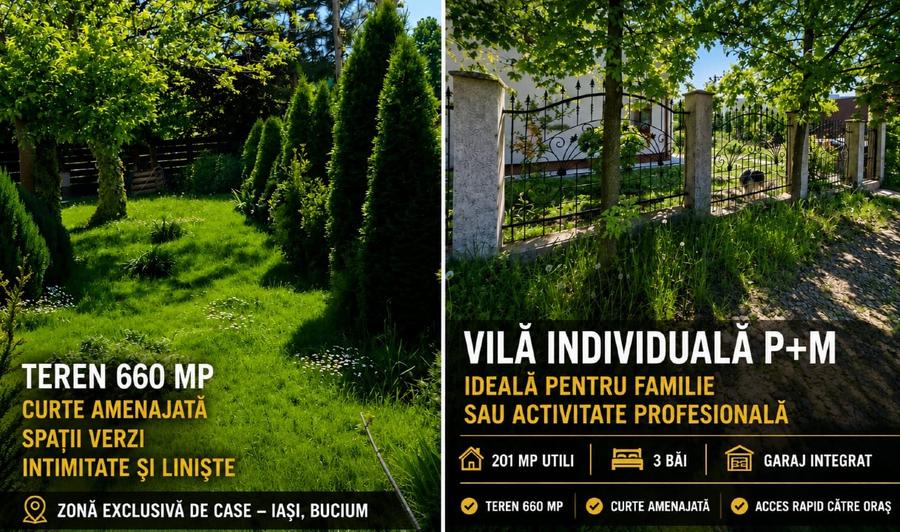 Casă individuală cu 4 camere cu Teren 660 Mp în Bucium