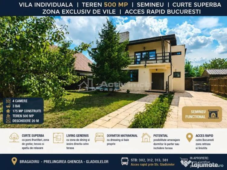Casă cu 4 camere cu Teren 500 Mp în Prelungirea Ghencea