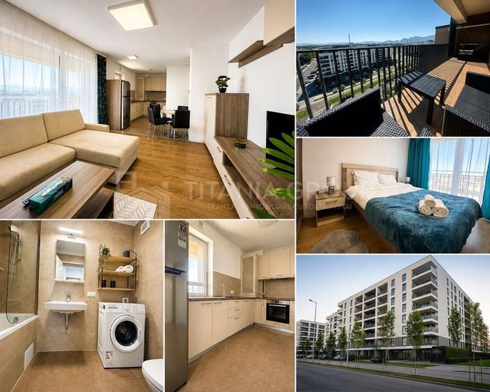 Apartament cu 2 camere semidecomandat, mobilat în Tractorul