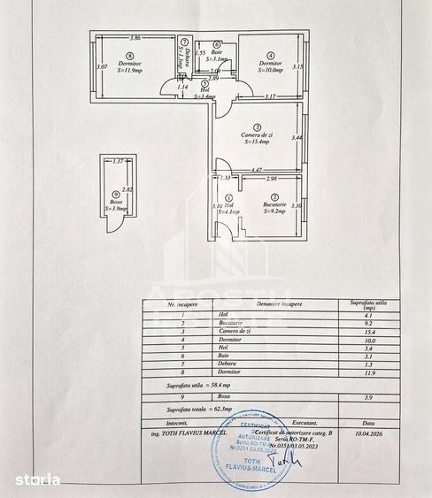 Apartament cu 3 camere semidecomandat în Iosefin