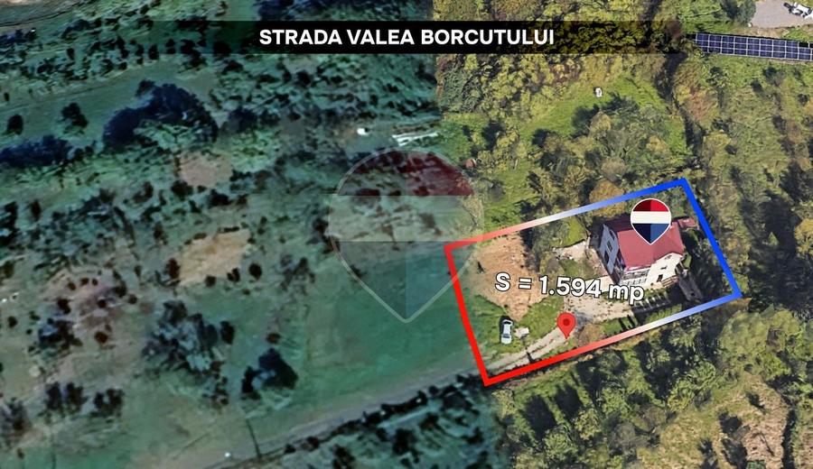 Casă individuală cu 3 camere cu Teren 1594 Mp în Valea Borcutului