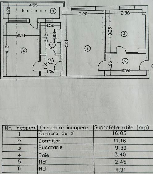 Apartament cu 2 camere semidecomandat în Hipodrom