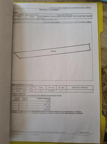 Teren de 4 mp, în Central