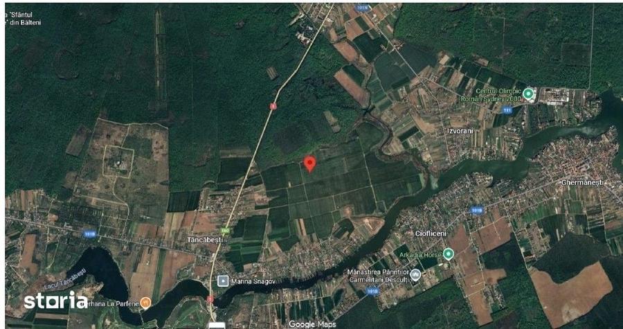 Teren de 1831 mp, în Snagov