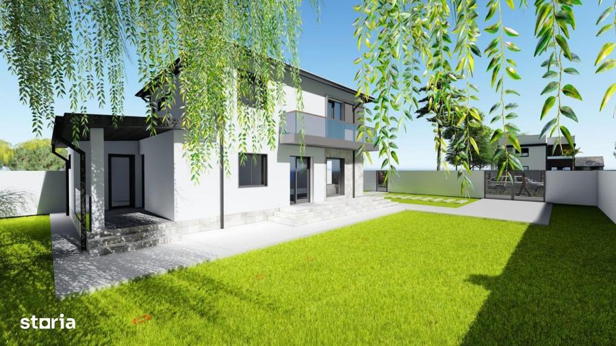 Casă cu 5 camere cu Teren 500 Mp în Cârcea