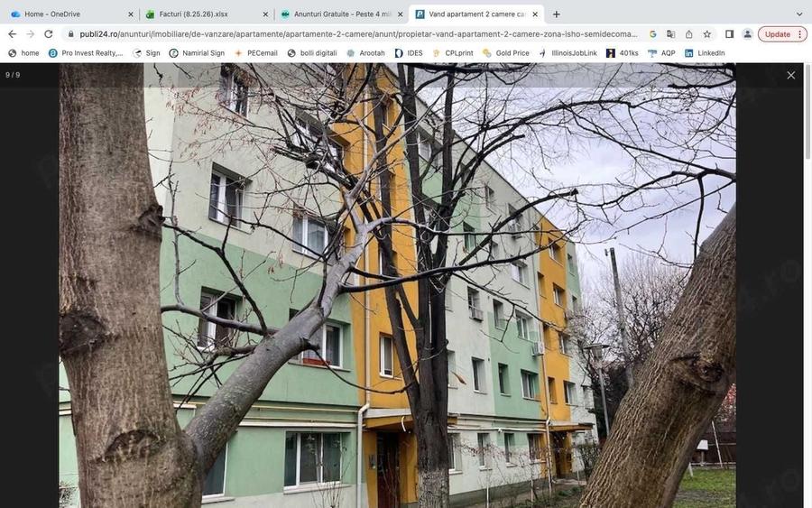Apartament cu 2 camere semidecomandat în Medicină