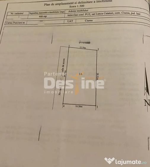 Comision 0% Teren intravilan 944 mp, Lunca Cetatuii - 3