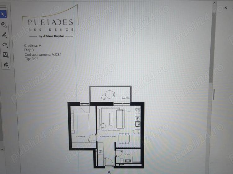Apartament cu 2 camere semidecomandat în Sud