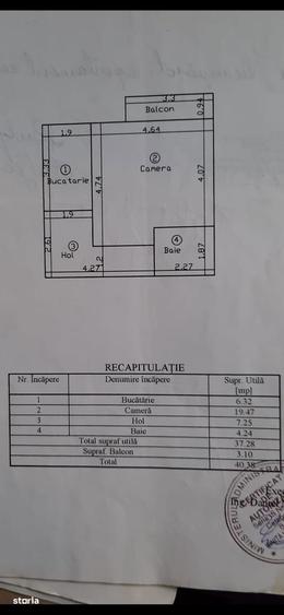Apartament cu 2 camere, mobilat în Cug