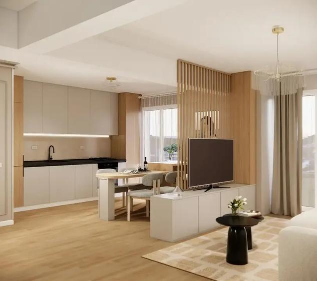 Apartament cu 3 camere decomandat, mobilat în Progresul