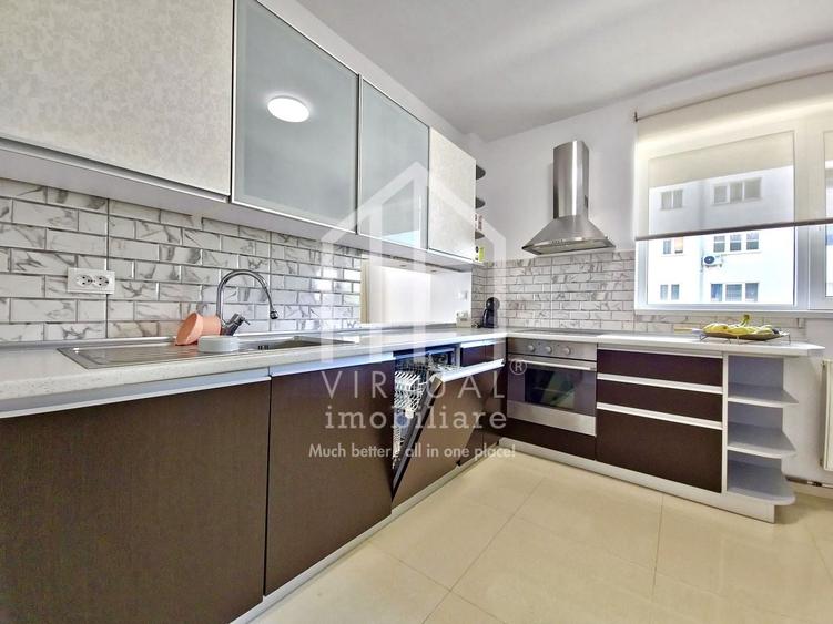 Apartament cu 3 camere decomandat, mobilat în Hipodrom 3