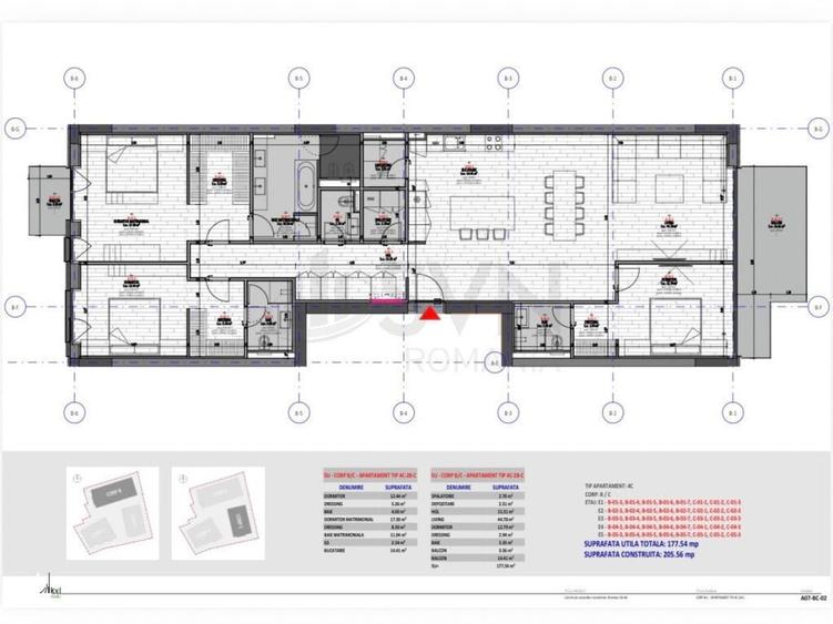 Apartament cu 4 camere decomandat în Nordului