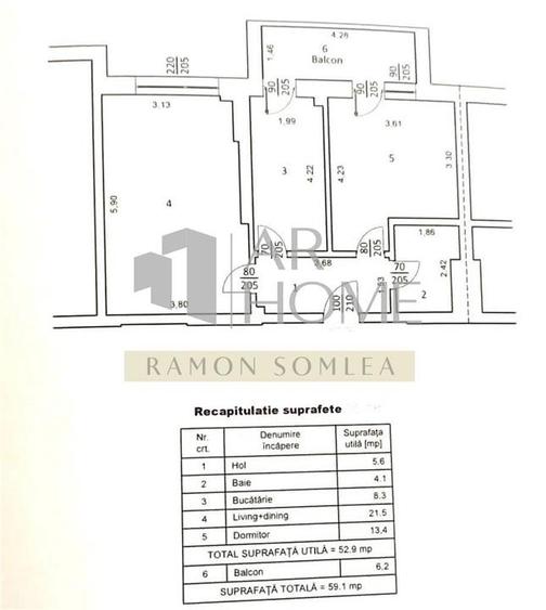 Apartament cu 2 camere decomandat în Albert