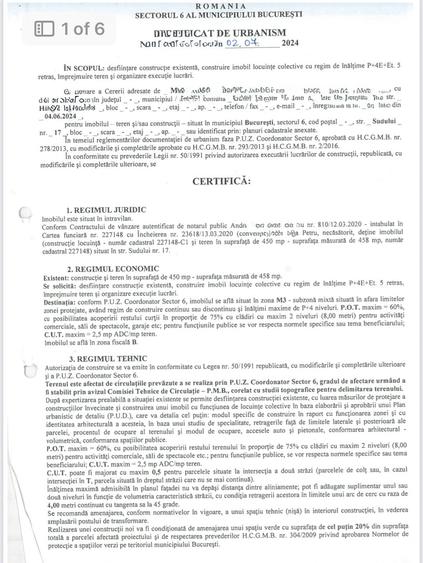 Teren Construcții intravilan de 458 mp, în Militari