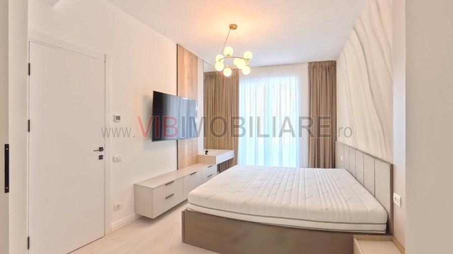 Apartament cu 2 camere semidecomandat, mobilat în Pipera