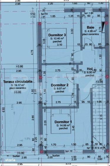 Casa individuala 4 camere, 111.23mp, 56.95 mp gradina, zona Porii - 1