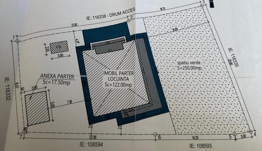 Casă cu 3 camere în Agigea