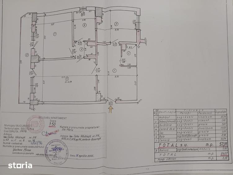 Apartament cu 2 camere în Tineretului