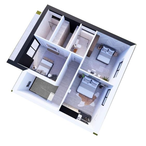 Duplex cu 4 camere cu Canalizare în Șura Mică