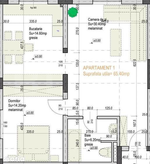 Apartament cu 2 camere în Sântandrei