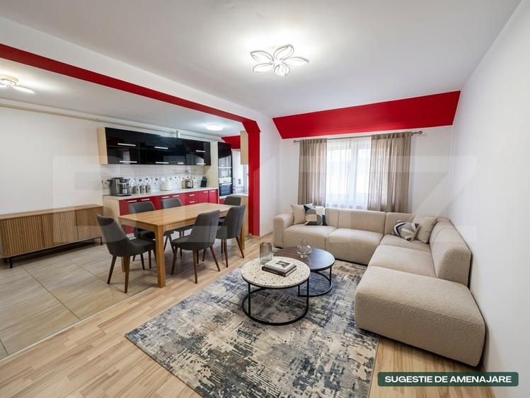 Apartament cu 3 camere decomandat, mobilat în Dumbrava 2