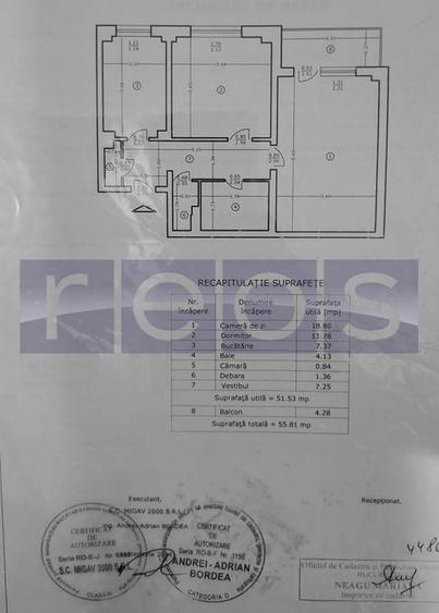 Apartament cu 2 camere decomandat în Tei