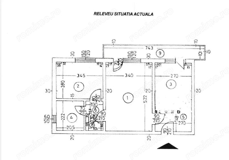 Apartament cu 2 camere semidecomandat în Turda