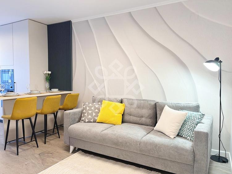 Apartament cu 2 camere semidecomandat, mobilat în Nufărul