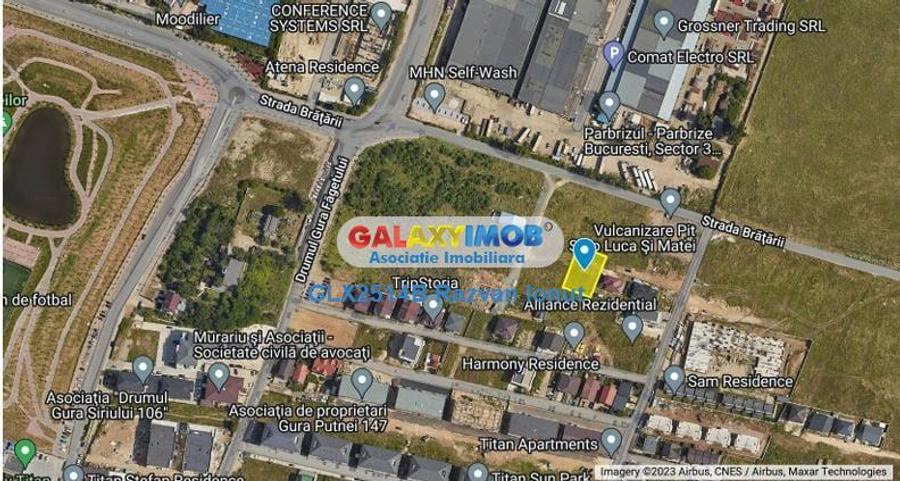 Teren Construcții intravilan de 1000 mp, în Theodor Pallady
