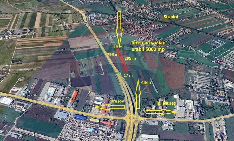 Teren agricol intravilan de 5000 mp, în Stupini