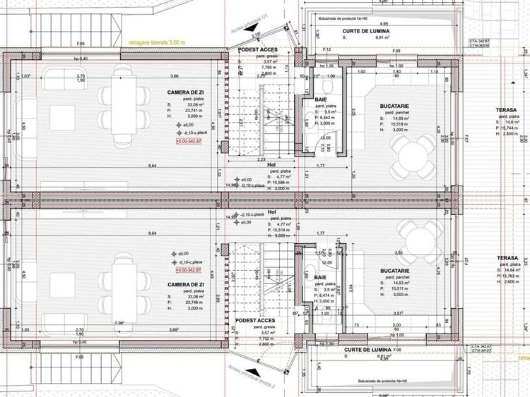 Duplex cu 5 camere cu Canalizare în Iris