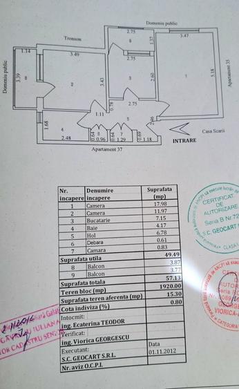 Apartament cu 2 camere decomandat în Siderurgiștilor