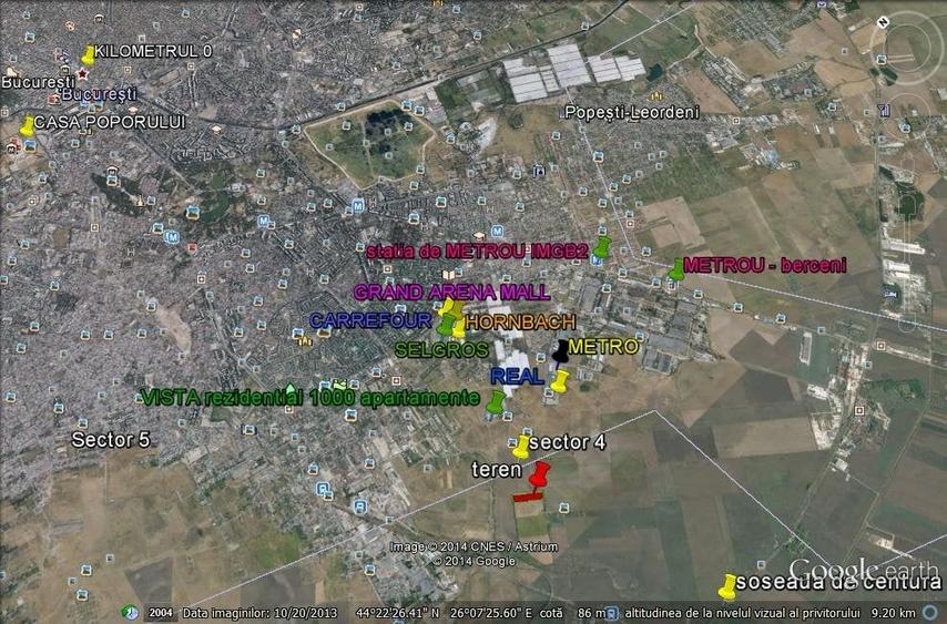 Teren Construcții intravilan de 12736 mp, în Berceni