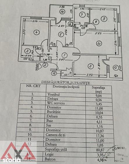 Apartament cu 4 camere semidecomandat în Berceni