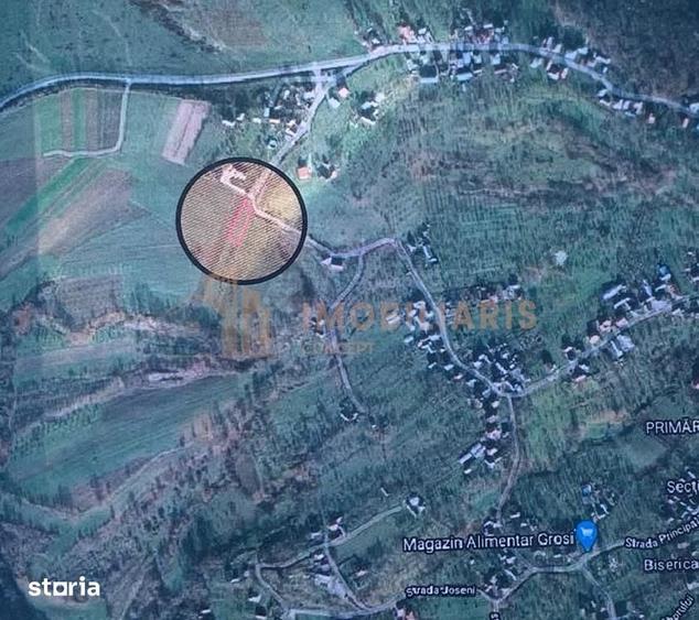 Teren de 1600 mp, în Groși