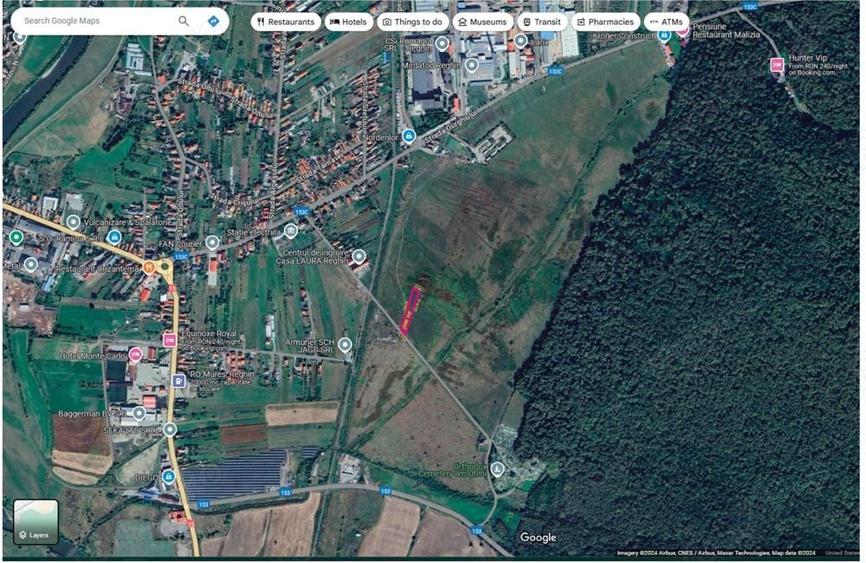 2900 mp teren intravilan in Iernuteni langa centura de ocolire a municipiului Reghin - 2