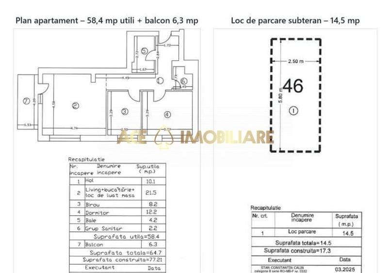 Apartament cu 3 camere, mobilat în Grivița