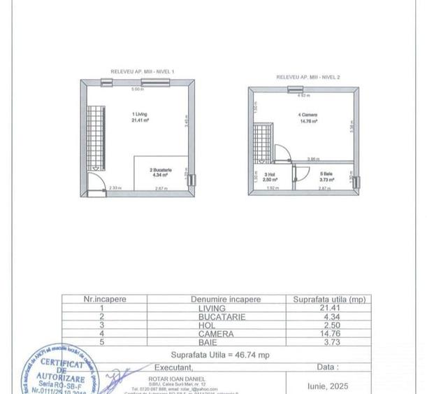 Apartament cu 2 camere semidecomandat, mobilat în Vasile Aaron