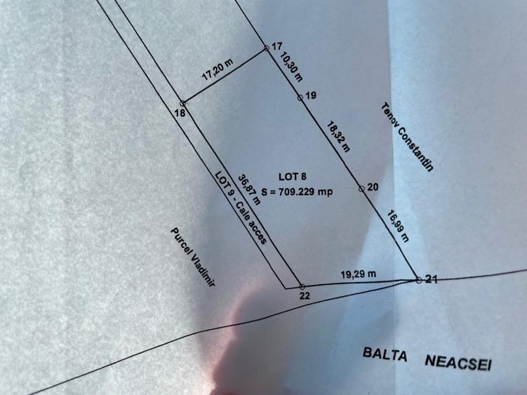 Teren Construcții intravilan de 709 mp, în Pipera