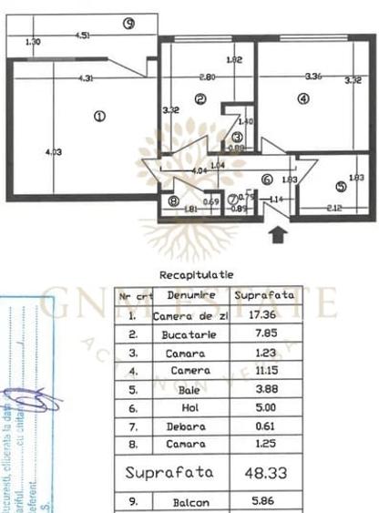 Apartament cu 2 camere decomandat în Drumul Taberei