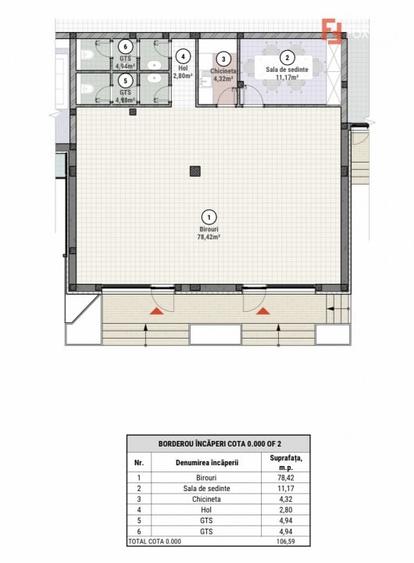 Spațiu comercial, de 106.58999633789 mp, în Moșnița Nouă